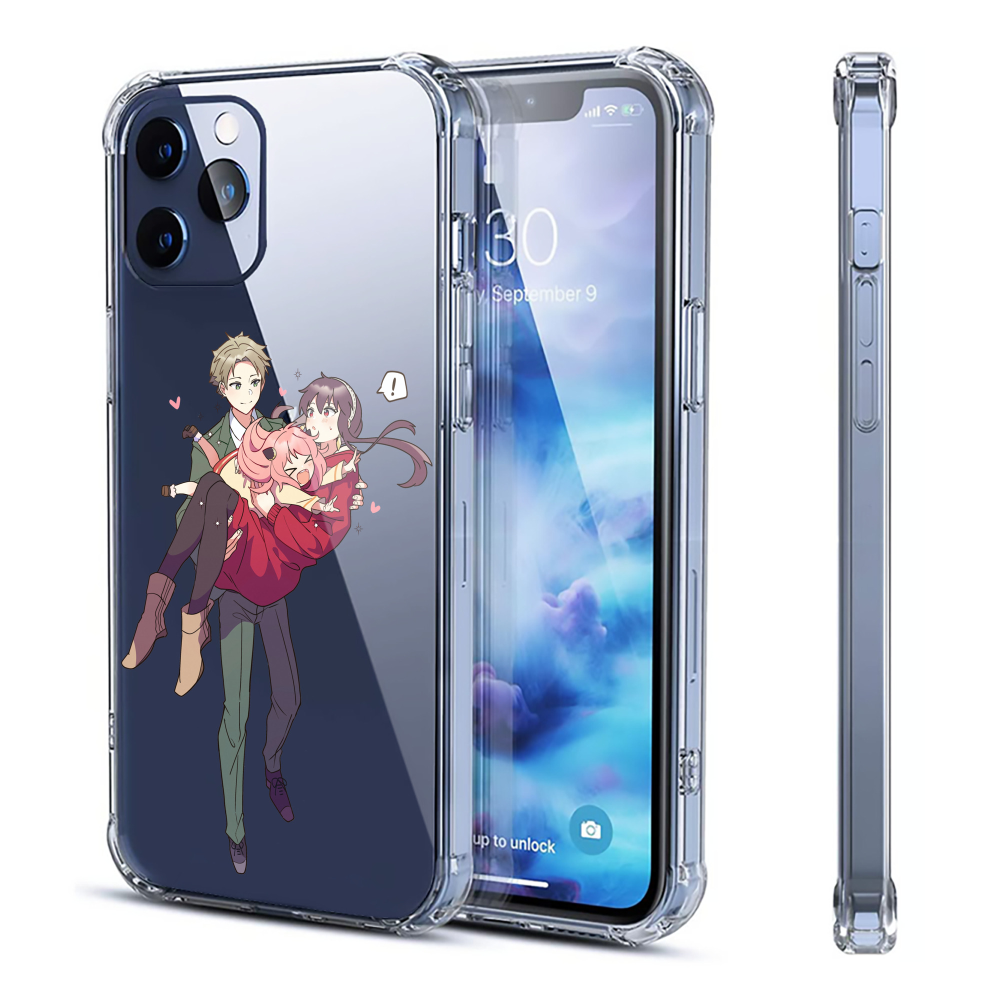 （画像用） SPY×FAMILY间谍家家酒 【iPhone 12シリーズ対応】透明スマホケース（クリアソフトケース）